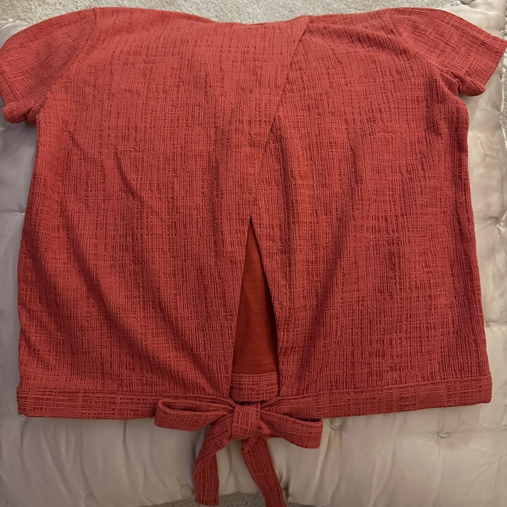 Madewell Textured Rust Top